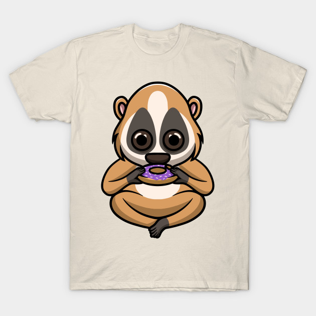 Cute Slow Loris Eating Donut by Cubbone